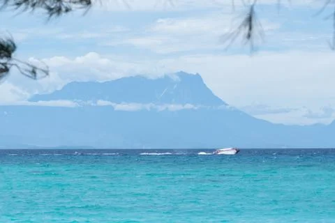 Mountain at the ocean Stock Photos