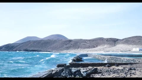 Mountain Ocean wave landscape Video stock 273698003