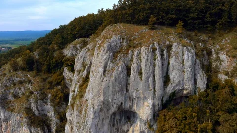 Mountain Over the top Drone View Bird Astonishing Over Top Angle of  a Mountain 動画素材 113085717