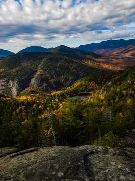 Mountain Overlook in the Fall 스톡 사진