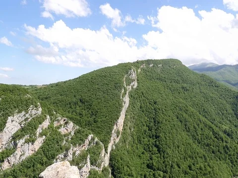 Mountain panorama in Armenia Stock Footage