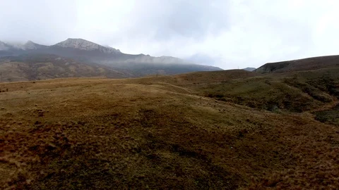 Mountain panorama with a cloudy sky Stock Footage 105672880
