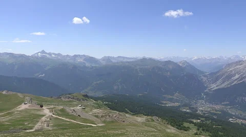 Mountain panorama Stock Footage 33408965