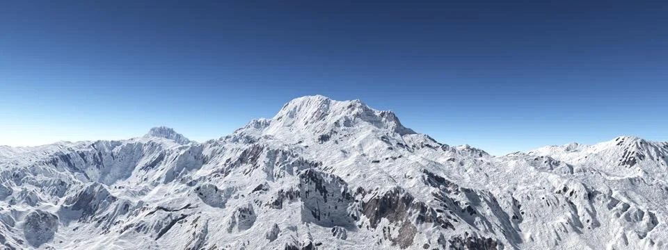 Mountain panorama Stock Illustration