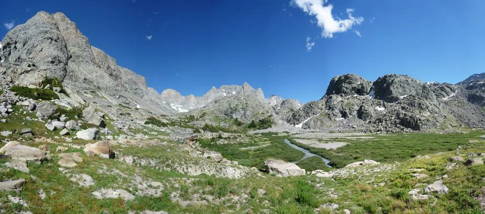Mountain panorama Stock Photos
