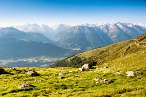 Mountain panorama Foto stock
