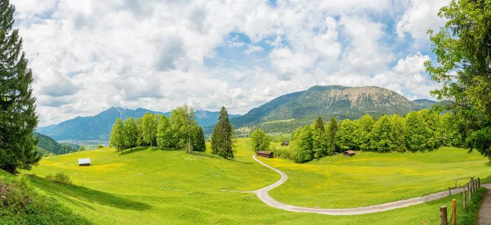 Mountain panorama Stock Photos