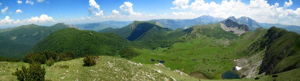 Mountain panorama Stock Photos