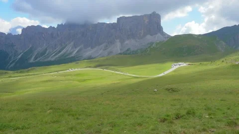 Mountain panoramic road from above Stock Footage 171622631