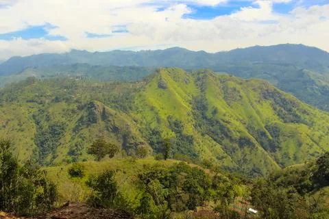 Mountain panoramic view in Ella, Sri Lanka Stock Photos