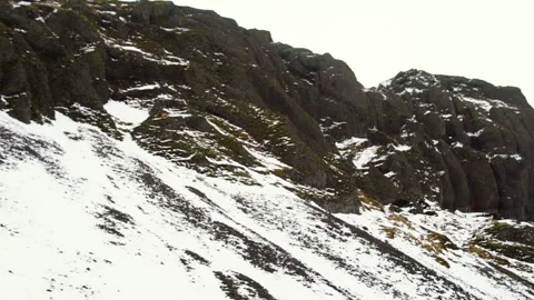 Mountain panoramic volcano landscape vulcanic landscape, Iceland Stock Footage 135190752