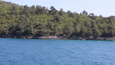 To the mountain parallel to the sea. Stock Footage 160363567