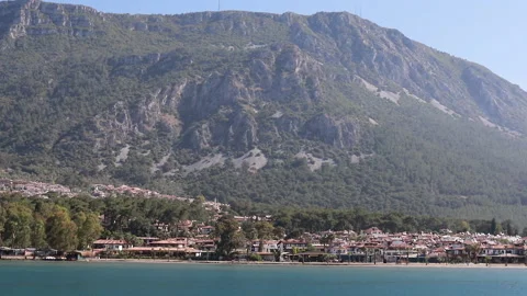 To the mountain parallel to the sea. Stock Footage 160967019