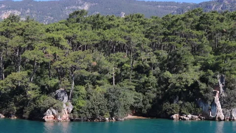 To the mountain parallel to the sea. Stock Footage 160968134