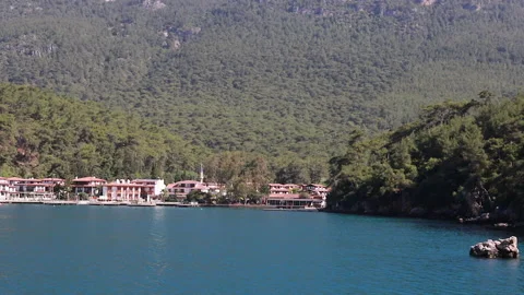 To the mountain parallel to the sea. Stock Footage 160968536