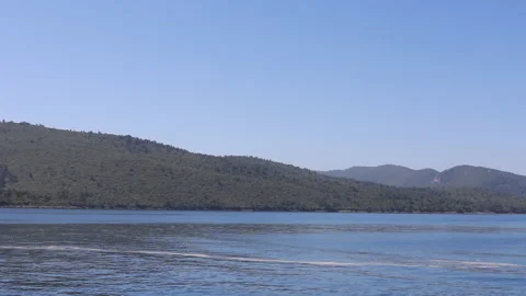 To the mountain parallel to the sea. Stock Footage 160971241