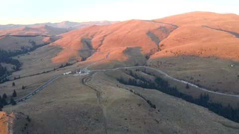 Mountain Pass Aerial View Stock Footage 147231650