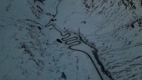 Mountain pass engadin Video stock 303177575