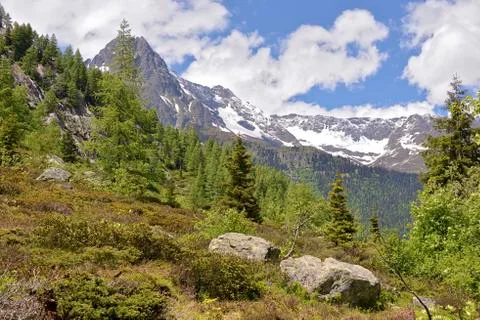 Mountain pass of Montets Stock Photos