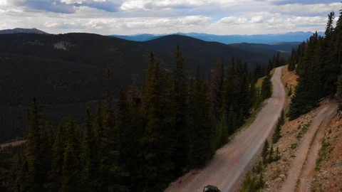 Mountain Pass Trail ATV's Stock Footage 93008747