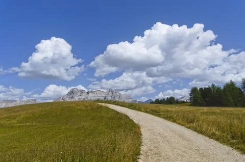 Mountain path, Dolomites Stock Photos