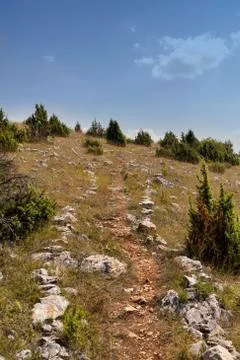 Mountain path for hiking Stock Photos