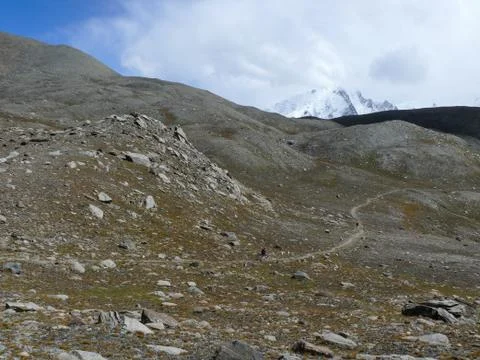 Mountain path in Himalayas Foto stock