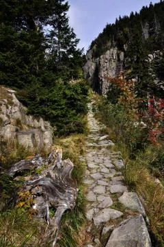 Mountain path Stock-Fotos