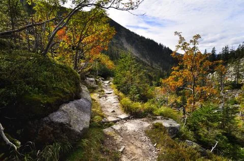 Mountain path Stock Photos