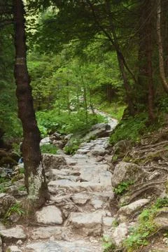 Mountain path Stock Photos