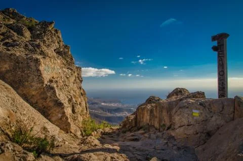 A mountain path Stock Photos