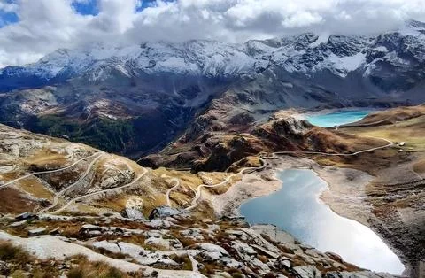 Mountain path Stock Photos