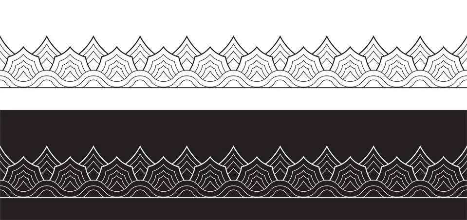 Mountain pattern Stock Illustration