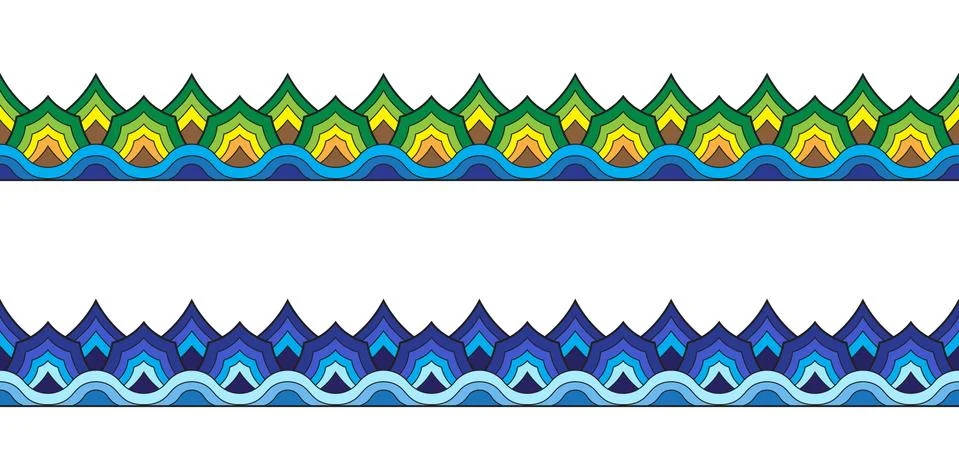 Mountain pattern Stock Illustration
