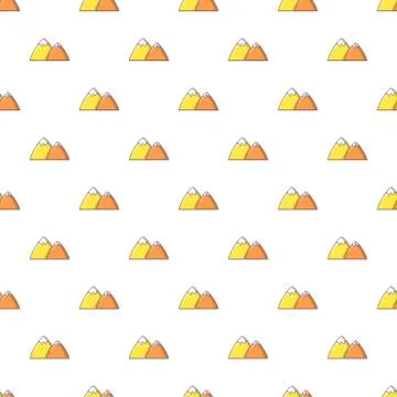 Mountain pattern seamless Stock Illustration