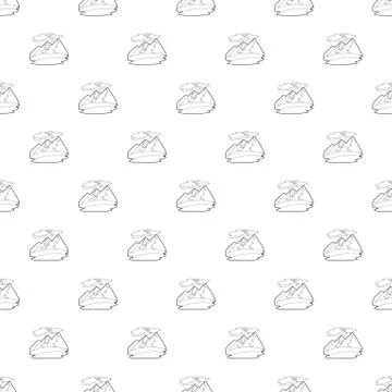 Mountain pattern seamless Stock Illustration