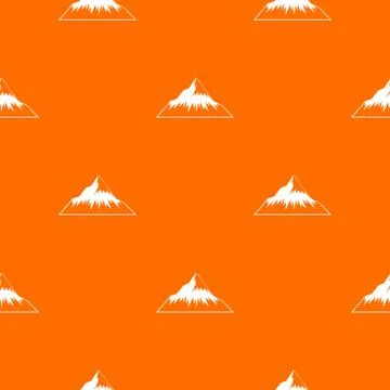 Mountain pattern vector orange Stock Illustration