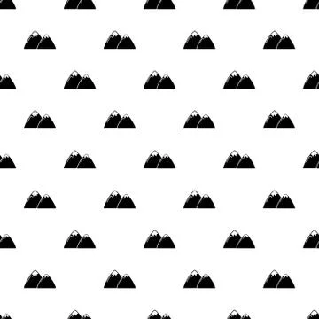 Mountain pattern vector seamless Stock Illustration