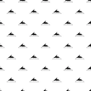 Mountain pattern vector seamless Stock Illustration