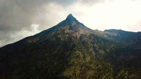 Mountain peak aerial Stock Footage 99044634