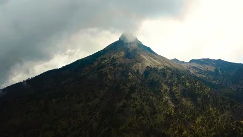 Mountain peak aerial Stock Footage 99047667