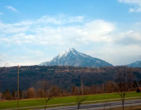 Mountain peak alps Stock Photos
