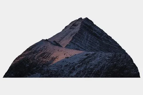 Mountain peak collage element, aesthetic border design Stock Photos
