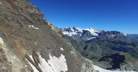 Mountain peak - Panoramic view of mountain Video stock 67623682