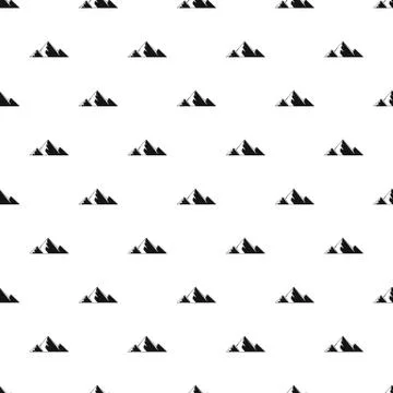 Mountain peak pattern seamless Stock Illustration
