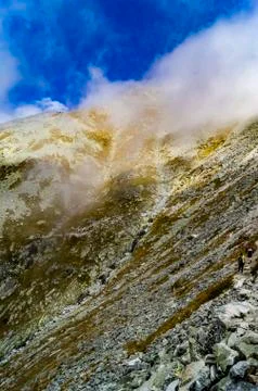 On mountain peak Stock Photos