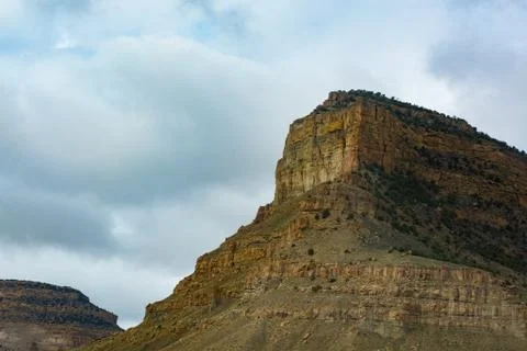 The mountain peak Stockfoto's