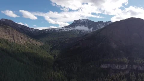 Mountain peak with snow on it Stock-Footage 312040268