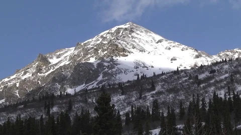 Mountain Peak In the Sun Stock Footage 77135343