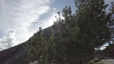 Mountain peak in the sun Stock Footage 231252363